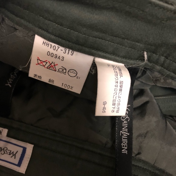 Yves Saint Laurent Green Pants - Picture 4 of 5
